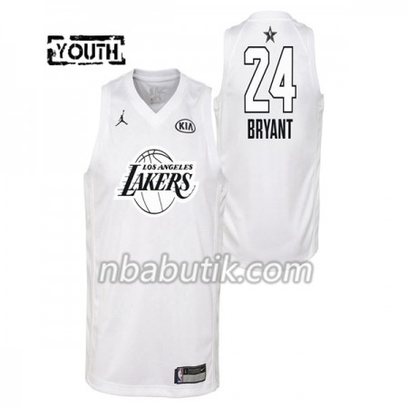NBA Børn Trøje Los Angeles Lakers Kobe Bryant 24 2018 All Star Jordan Brand Hvid Swingman NBA Børn Trøje Los Angeles Lakers Kobe Bryant 24 2018 All Star Jordan Brand Hvid Swingman